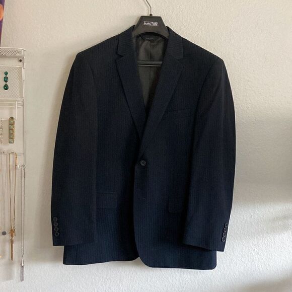 Men’s Suit Jacket Blazer Navy Blue 40S - Picture 4 of 4